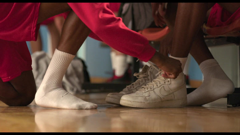 Nike Air Force 1 White Sneakers in Rise 2022 Movie (1)