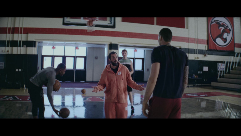 Nike Jordan Tracksuit Hoodie and Sweatpants of Adam Sandler as Stanley Sugerman in Hustle (2)