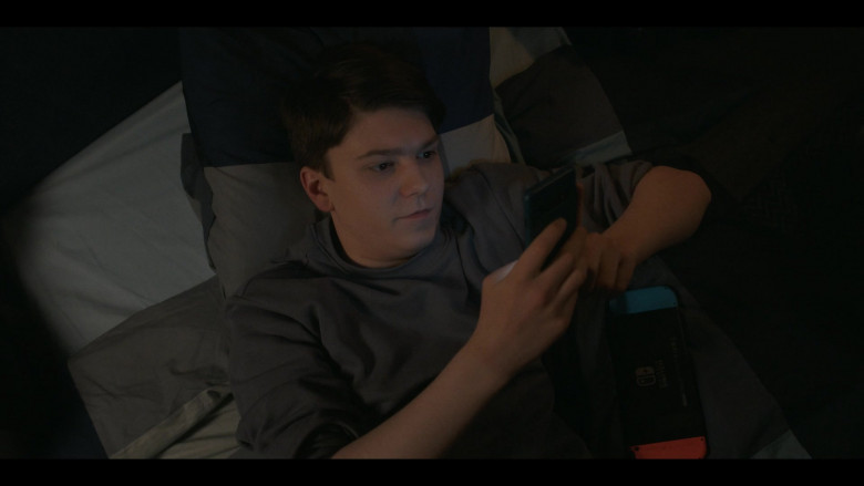 Nintendo Switch Gaming Console Used by Alex Eastwood as Luke in Breeders S03E06 No Show (2022)