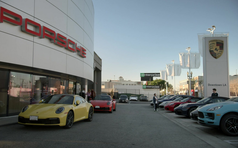 Porsche Dealership and Enterprise Rent-A-Car in Players S01E03 "Braxton" (2022)