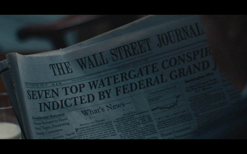 The Wall Street Street Journal Newspaper in Gaslit S01E08 Final Days (2022)