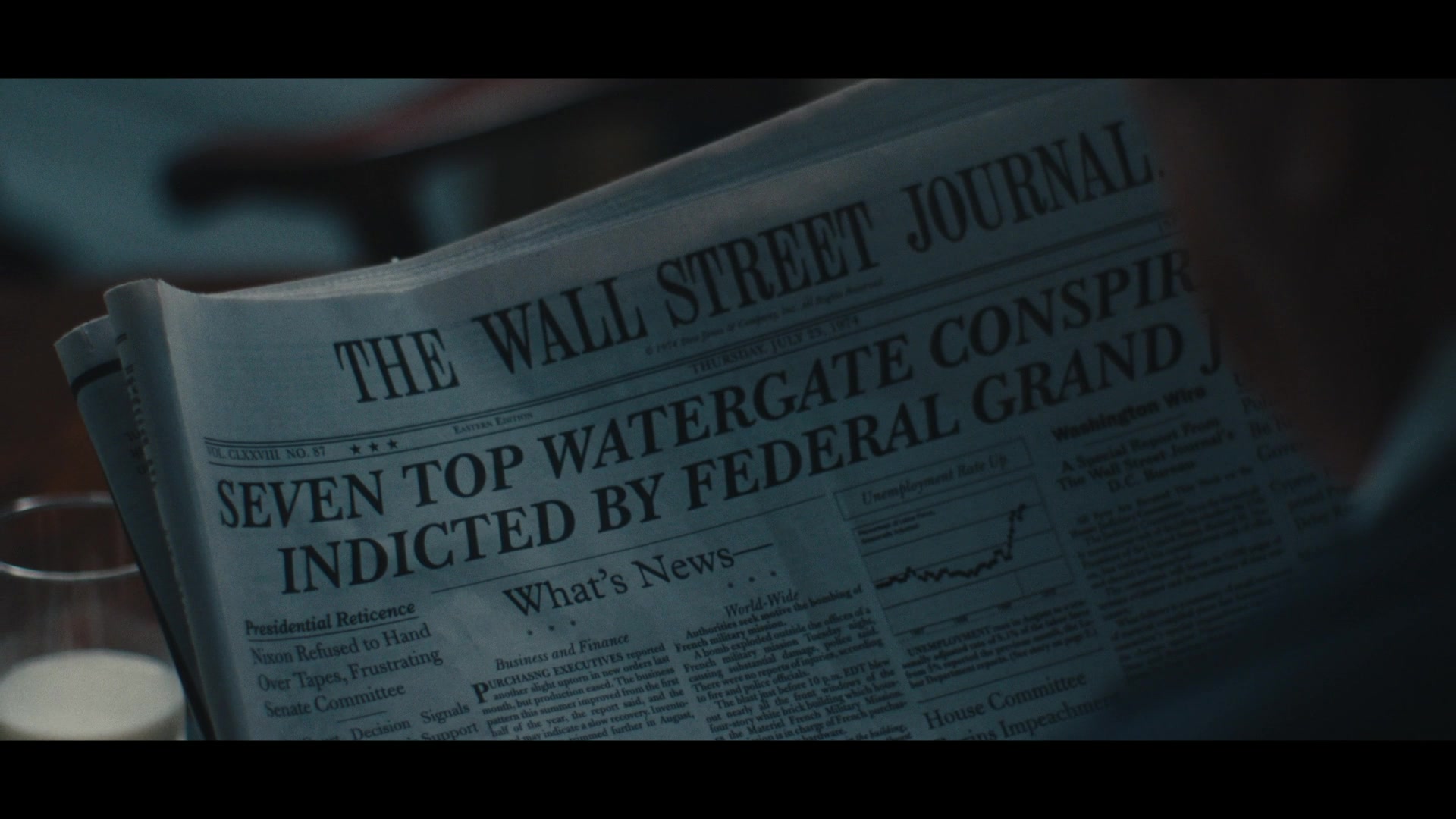 The Wall Street Street Journal Newspaper In Gaslit S01E08 "Final Days