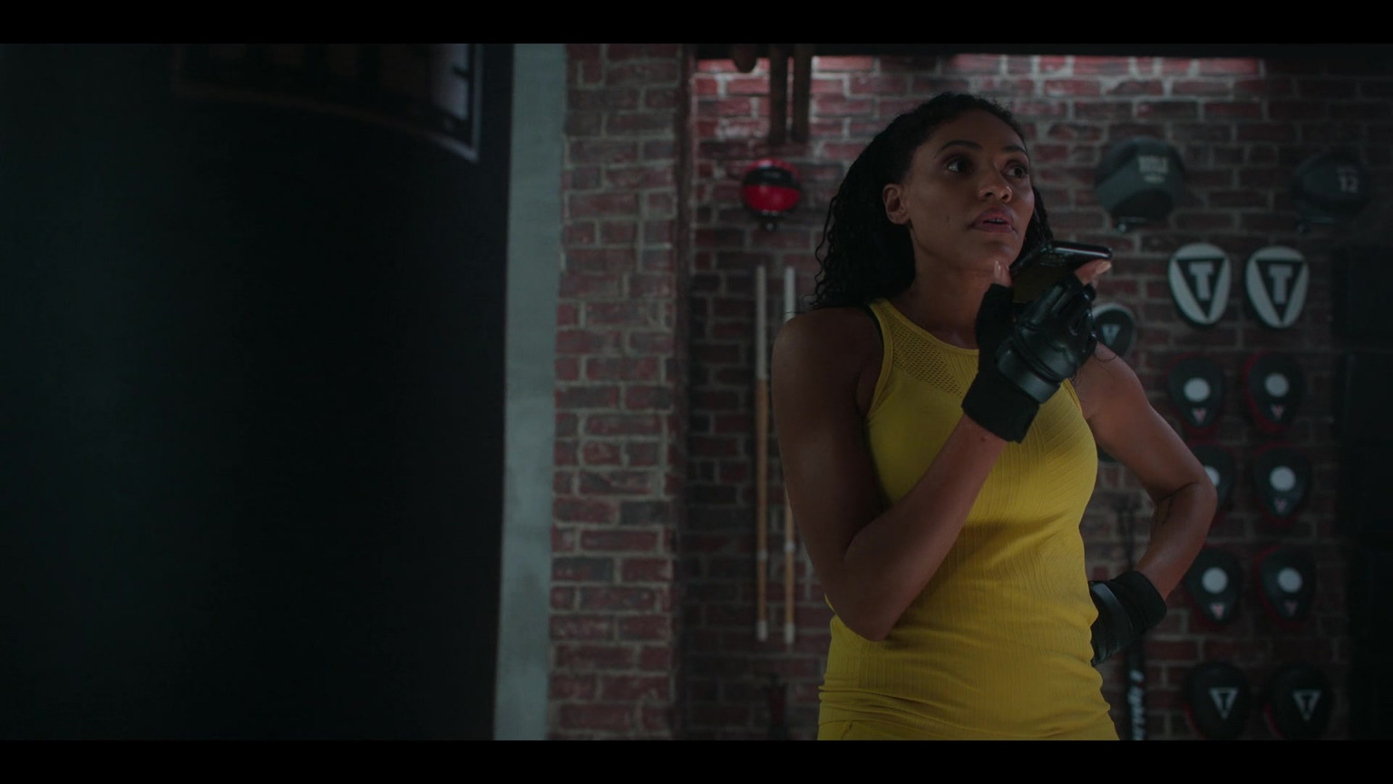 Title Boxing Equipment Of Aubin Wise As Talia In First Kill S01E05