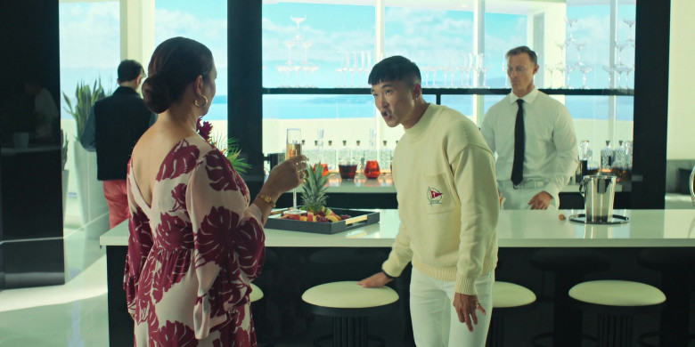 Tombolo Mariner Sweater Worn by Joel Kim Booster in Loot S01E01 Pilot (1)