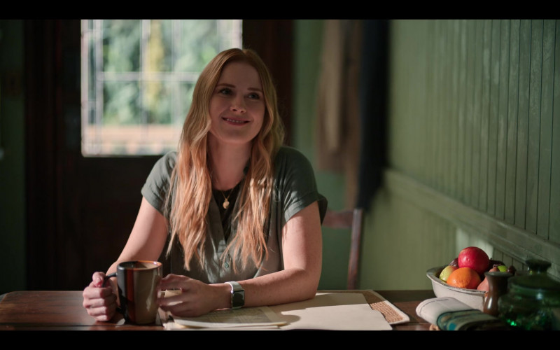 Apple Watch of of Alexandra Breckenridge as Melinda ‘Mel’ Monroe in Virgin River S04E08 Talk to Me (2022)