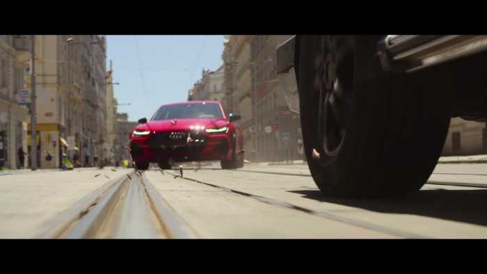 Audi RS 7 Red Sports Car in The Gray Man 2022 Movie (1)