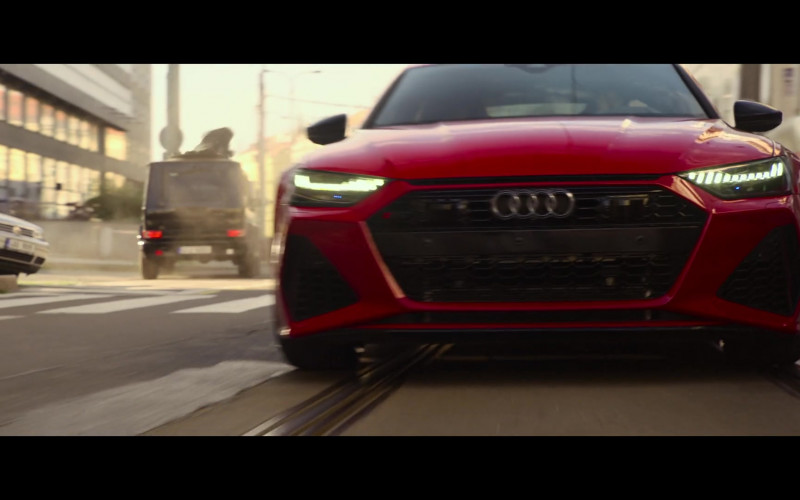 Audi RS 7 Red Sports Car in The Gray Man 2022 Movie (2)