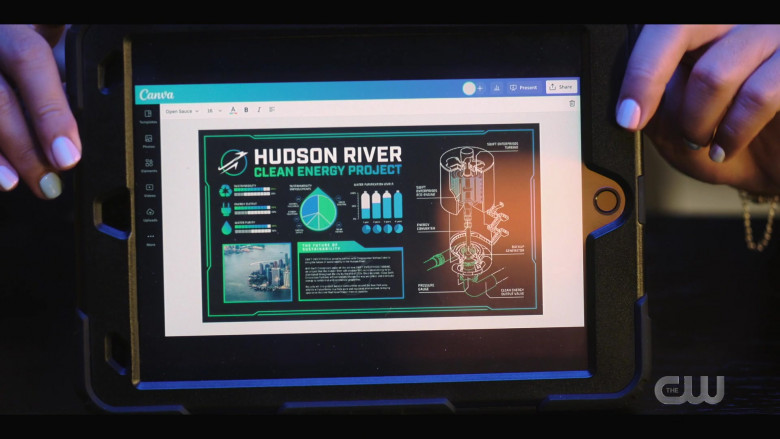Canva Graphic Design Platform in Tom Swift S01E07 … And the Book of Isaac (2022)