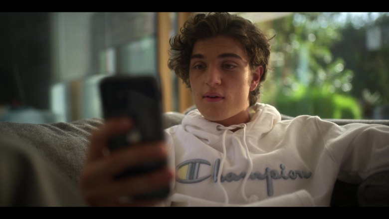 Champion Men's Hoodie of Mason Versaw as Jake C. in Boo, Bitch S01E02 Resting Bitch Face (2022)