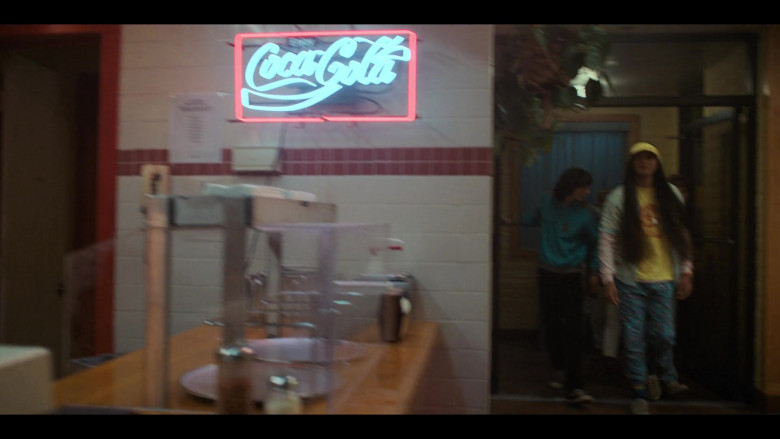Coca-Cola Neon Sign and Logos in Stranger Things S04E09 Chapter Nine The Piggyback (1)
