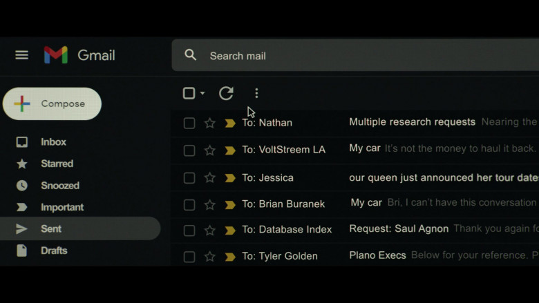 Gmail Email Service in The Terminal List S01E07 Extinction (2022)