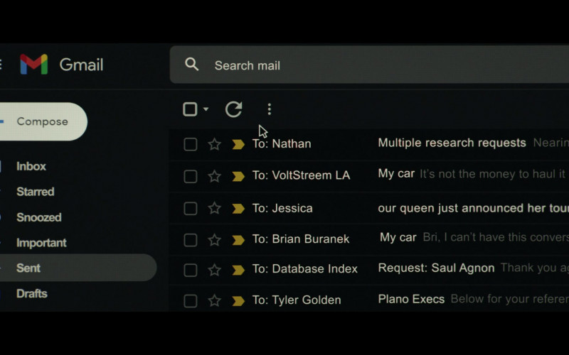 Gmail Email Service in The Terminal List S01E07 Extinction (2022)