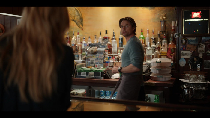 Heineken Beer Cans and Miller High Life Beer Sign in Virgin River S04E07 Otherwise Engaged (2022)