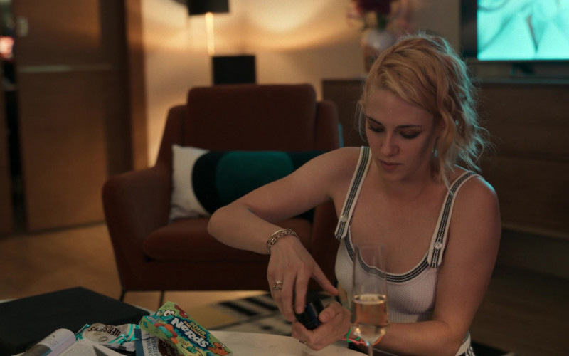 Nerds Sour Big Chewy Candy and Hershey’s of Kristen Stewart in Irma Vep S01E08 The Terrible Wedding (2022)
