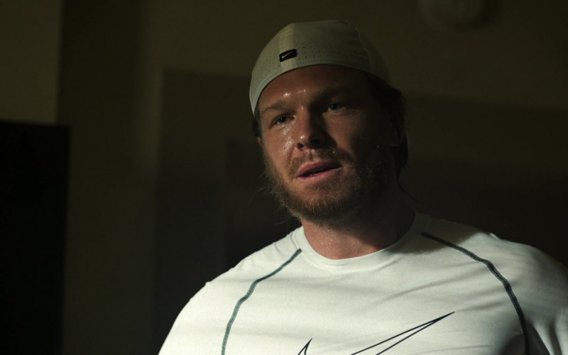 Nike Cap and T-Shirt in P-Valley S02E06 Savage (2022)