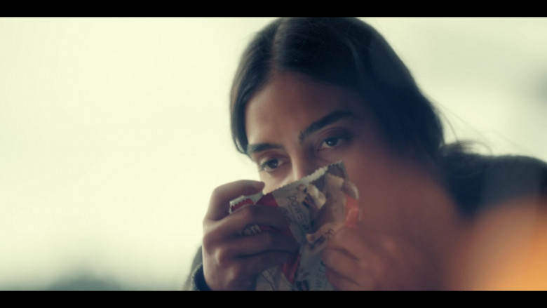 Power Crunch Protein Bar Enjoyed by Melissa Barrera as Liv in Keep Breathing S01E03 Hierarchy of Needs (2022)