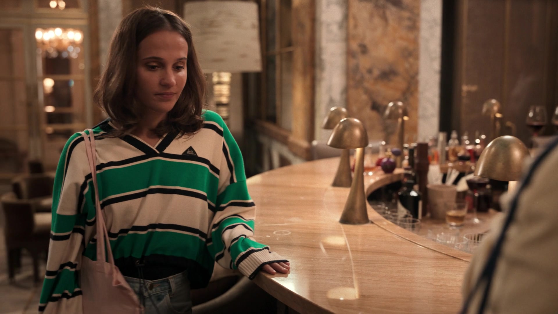 iets frans Grey hoodie worn by Mira (Alicia Vikander) as seen in Irma Vep  TV series wardrobe (Season 1)