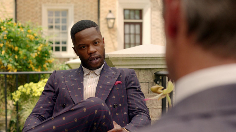 Gucci Men's Pantsuit in Dynasty S05E18 A Writer of Dubious Talent (2)