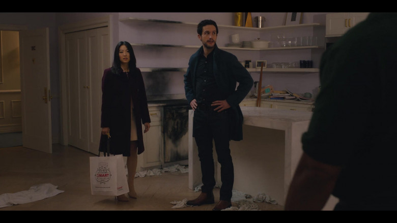 H Mart Supermarket Chain Bag of Arden Cho as Ingrid Yun in Partner Track S01E03 Change of Venue (2022)
