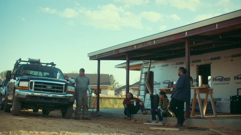 Hughes Lumber and Ox Engineered Products HomeGuard Woven Housewrap in Reservation Dogs S02E03 Roofing (5)