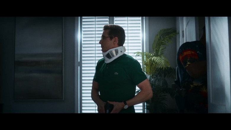 Lacoste Green Polo Shirt Worn by Dave Franco as Seth in Day Shift Movie (4)