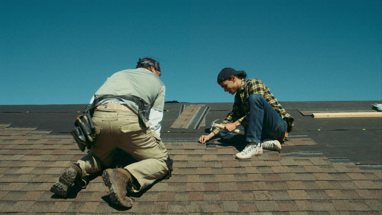 Lakai Men's Sneakers of D’Pharaoh Woon-A-Tai as Bear Smallhill in Reservation Dogs S02E03 Roofing (2022)