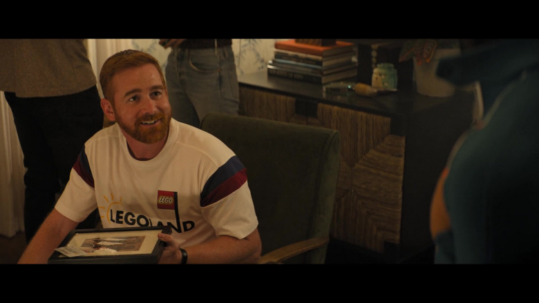Legoland Company T-Shirt Worn by Andrew Santino as Alan Geller in Me Time Movie (1)