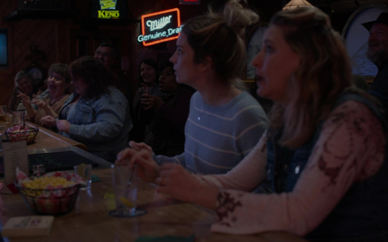 Miller Genuine Draft Beer Sign in Kevin Can Fk Himself S02E01 Mrs. McRoberts Is Dead (1)