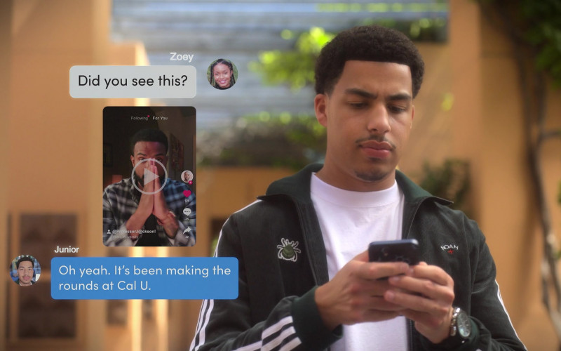 Noah NY Men’s Jacket Worn by Marcus Scribner as Andre Johnson, Jr. in Grown-ish S05E04 Look What U Started (1)