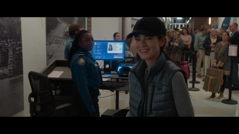 Outdoor Research Women's Down Vest Worn by Michelle Monaghan in Echoes S01E07 Falls (3)