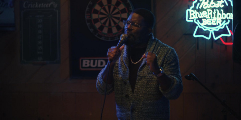 Pabst Blue Ribbon Beer Neon Sign in I Love My Dad (2022)