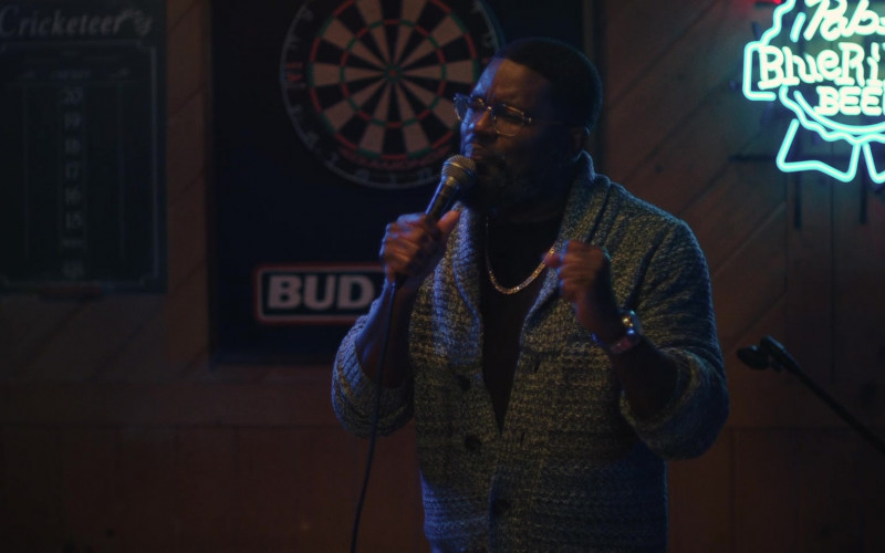 Pabst Blue Ribbon Beer Neon Sign in I Love My Dad (2022)