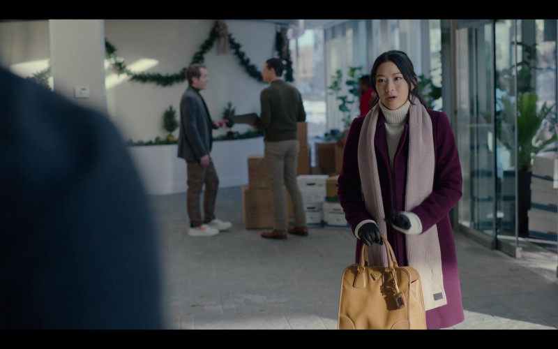 Prada Handbag of Arden Cho as Ingrid Yun in Partner Track S01E10 Dawn Raid (2022)
