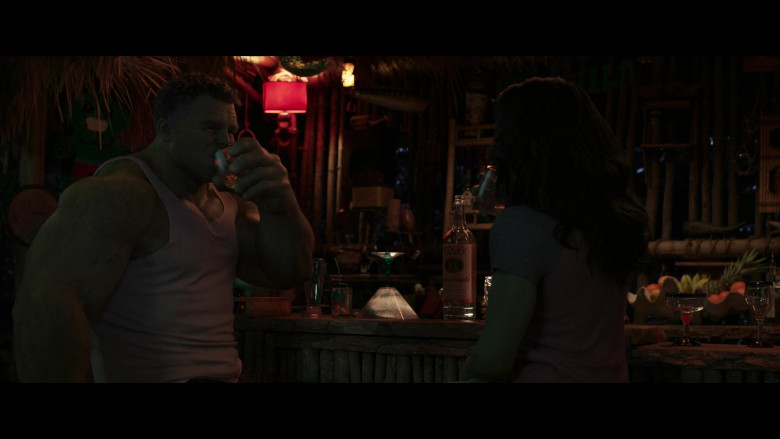 Tito's Handmade Vodka Drunk by Mark Ruffalo as Bruce Banner (Smart Hulk) and Tatiana Maslany as Jennifer Walters (She-Hulk) in She-Hulk Attorney at Law S01E01 A Normal Amount of Rage (2)
