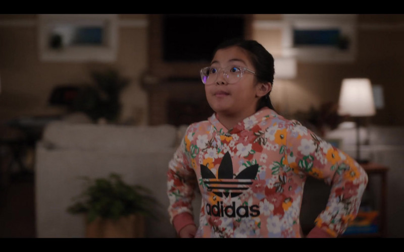 Adidas Floral Hoodie Worn by Naomi Tan as Dani in Devil in Ohio S01E02 Sanctuary (2022)