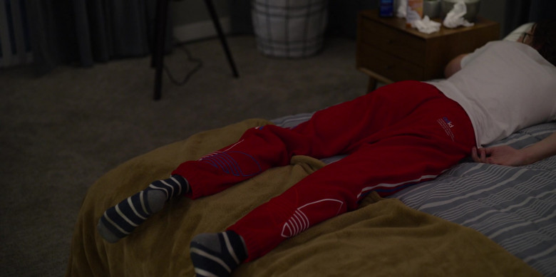 Adidas Red Pants of Thomas Mann as Griffin Reed in About Fate (2022) Movie