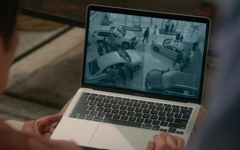 Apple MacBook Air Laptop in Cobra Kai S05E04 Downward Spiral (1)