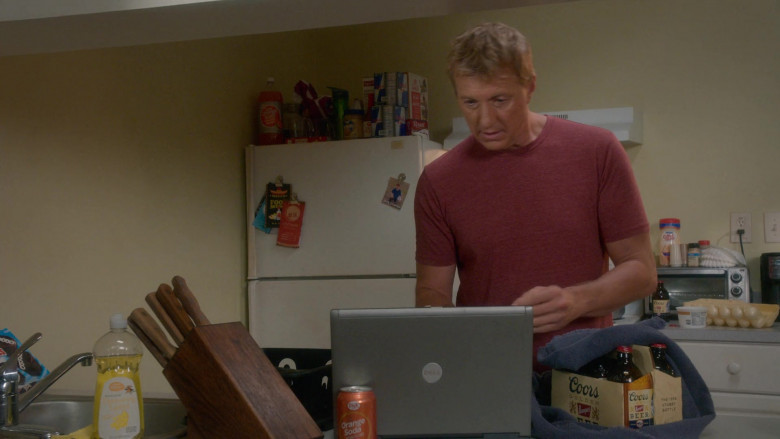 Big K Orange Soda, Dell Laptop, Coors Banquet Beer, Red Bull Energy Drinks and Nestle Coffee-Mate in Cobra Kai S05E03 Playing with Fire (2022)