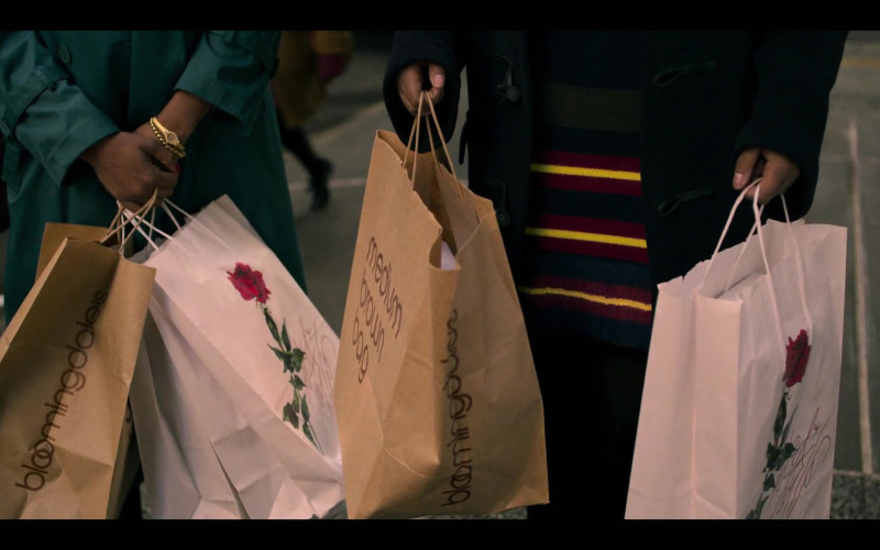 Bloomingdale’s Department Store Medium Brown Bags in Power Book III Raising Kanan S02E06 It’s a Business, Man (2022)