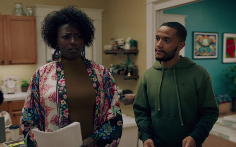 Champion Men's Green Hoodie in Queen Sugar S07E03 Slowly And Always Irregularly (2022)