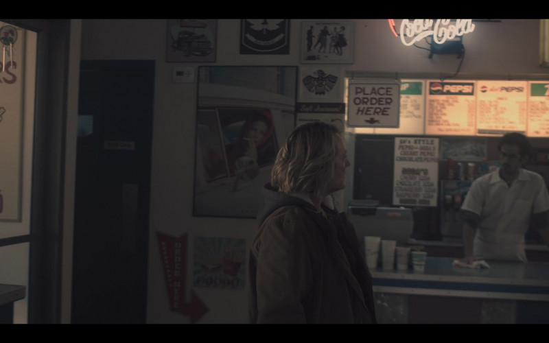 Coca-Cola Sign, Pepsi, 7UP in The Handmaid’s Tale S05E01 Morning (2022)