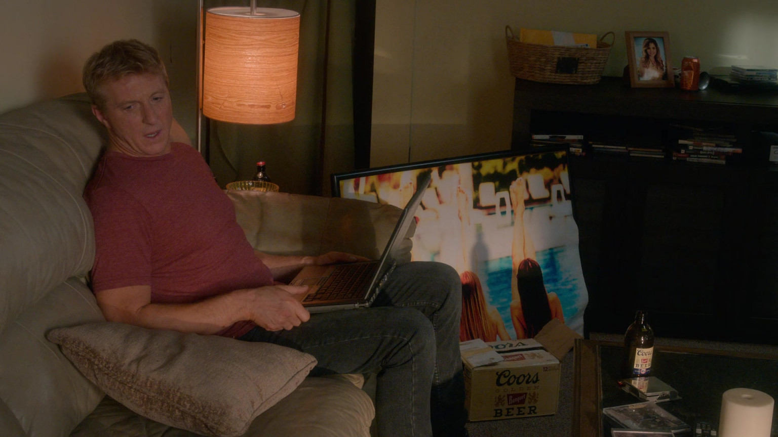 Coors Banquet Beer Of William Zabka As Johnny Lawrence In Cobra Kai