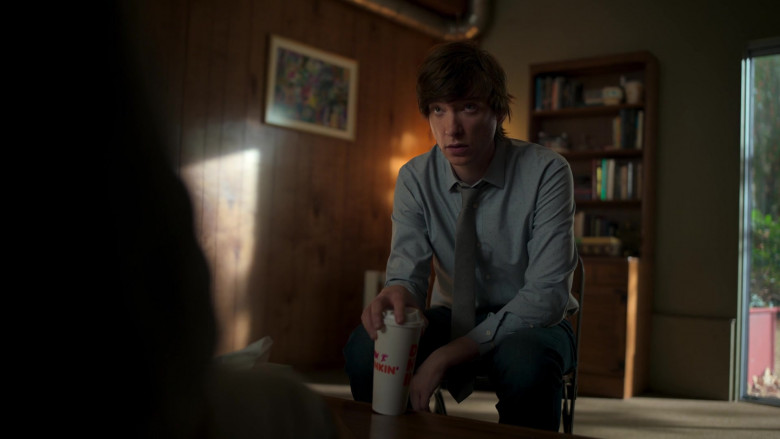 Dunkin' Coffee Enjoyed by Domhnall Gleeson as Sam Fortner in The Patient S01E02 Alan Learns to Meditate (2)