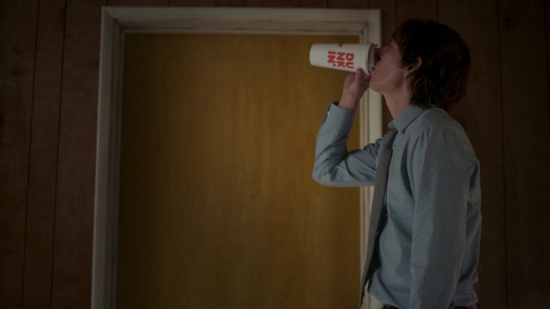 Dunkin' Coffee Enjoyed by Domhnall Gleeson as Sam Fortner in The Patient S01E02 Alan Learns to Meditate (3)