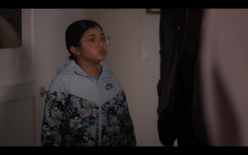 Nike Floral Hooded Jacket Worn by Naomi Tan as Dani in Devil in Ohio S01E08 The Dawning (2022)