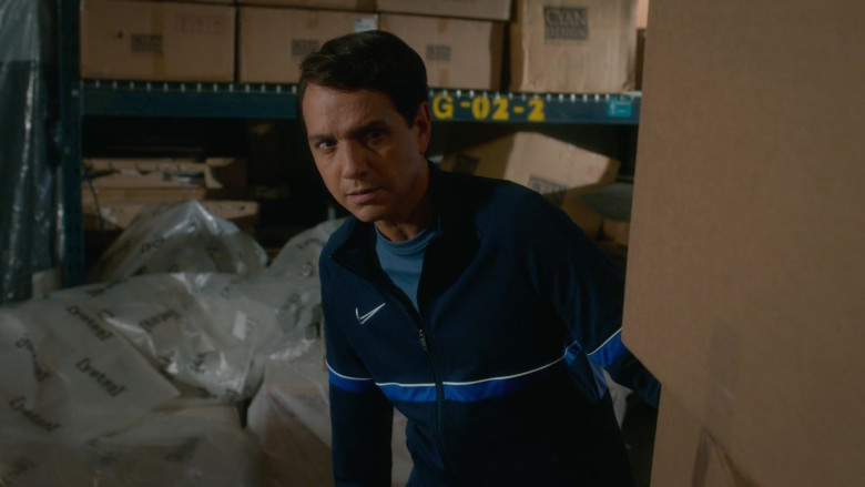Nike Track Jacket of Ralph Macchio as Daniel LaRusso in Cobra Kai S05E03 Playing with Fire (2)
