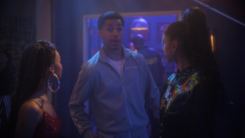 Palm Angels Glitter Lurex Jacket and Pants Tracksuit Worn by Marcus Scribner as Andre Johnson, Jr. (1)