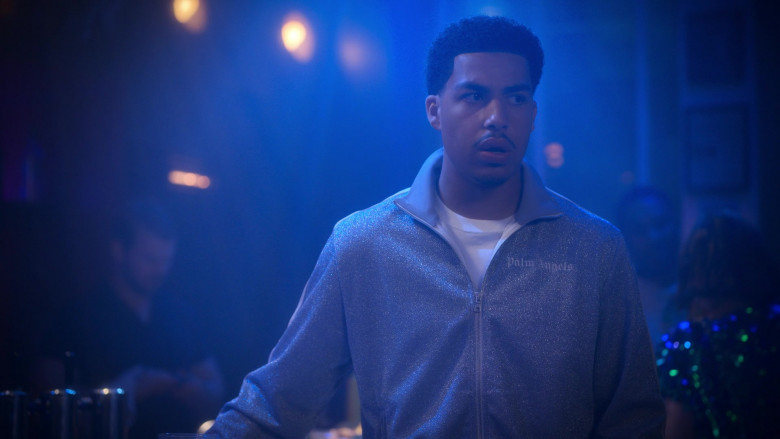 Palm Angels Glitter Lurex Jacket and Pants Tracksuit Worn by Marcus Scribner as Andre Johnson, Jr. (2)