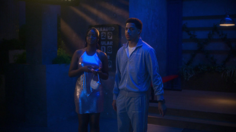 Palm Angels Glitter Lurex Jacket and Pants Tracksuit Worn by Marcus Scribner as Andre Johnson, Jr. (4)