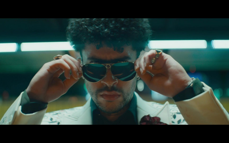 Ray-Ban Men's Sunglasses of Benito A. Martínez Ocasio (Bad Bunny) as The Wolf in Bullet Train (2022)